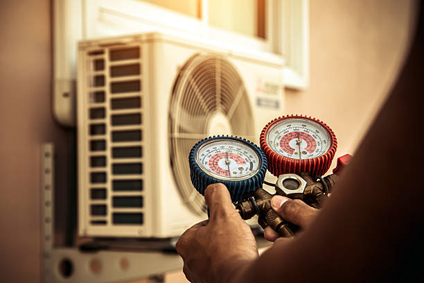 Professional Ac Installation technician working in Milford, VA